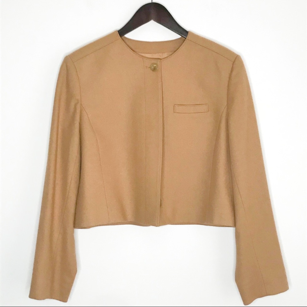 Pendleton Vintage Virgin Wool Cropped Jacket Size 14